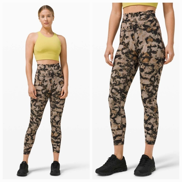 Lululemon Athletica 2 Camo High Rise Wunder Train Everlux 25" Yoga Leggings - Picture 1 of 11